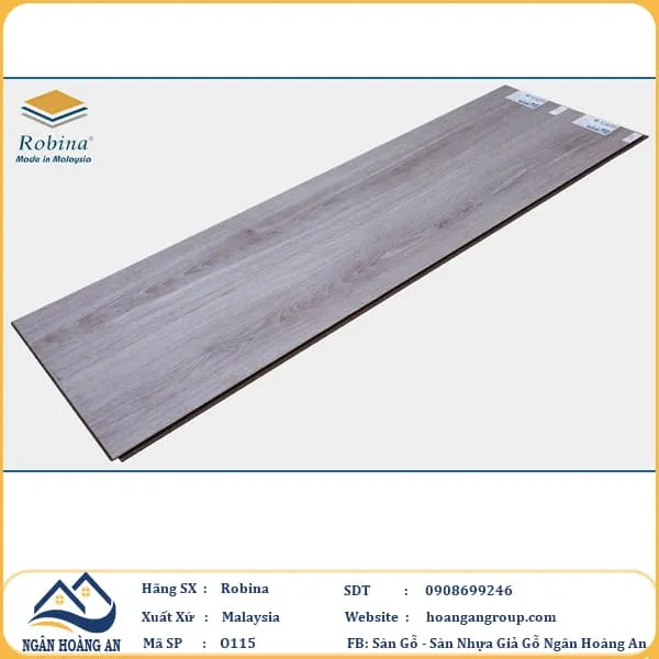 Sàn Gỗ Công Nghiệp Robina O115 8mm Bản Lớn